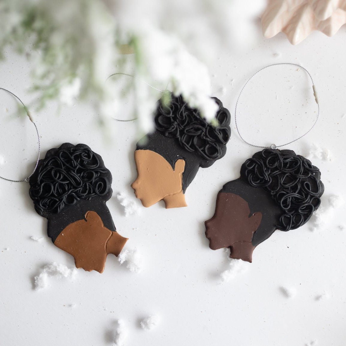 Christmas Girl Magic- African American Ornament