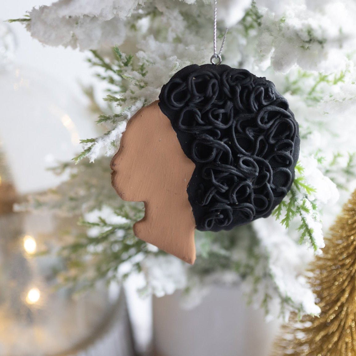 Natural Queen- African American Ornament