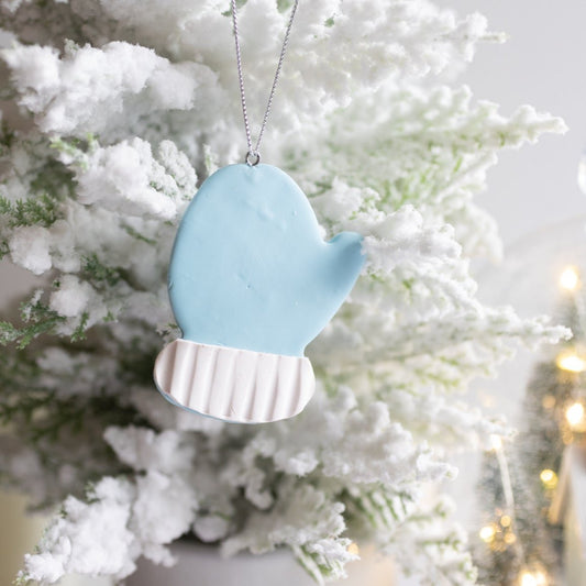 Mitten- Handcrafted Polymer Clay Christmas Ornament