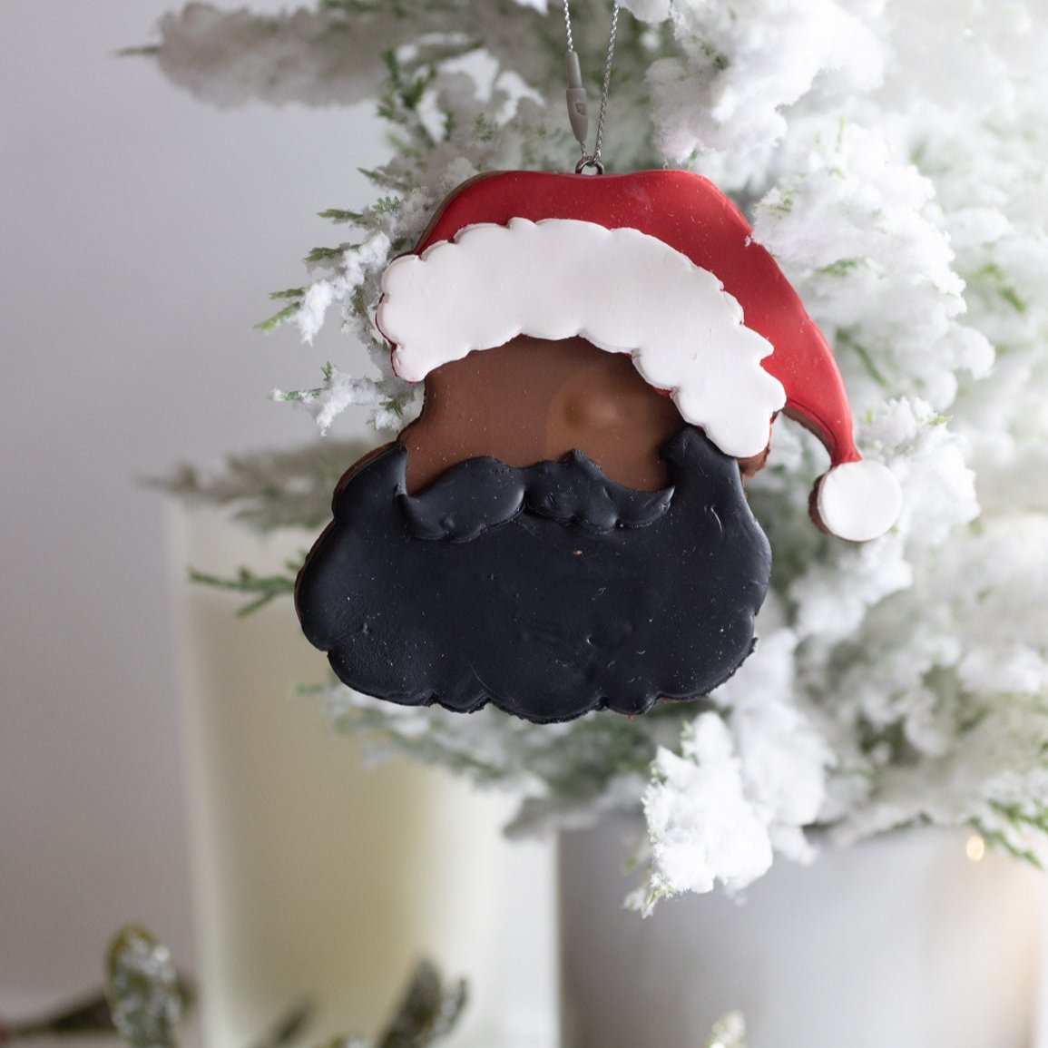 Black Santa Claus Matters- African American Ornament